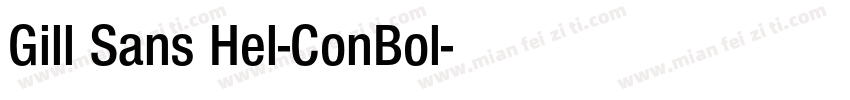 Gill Sans Hel-ConBol字体转换